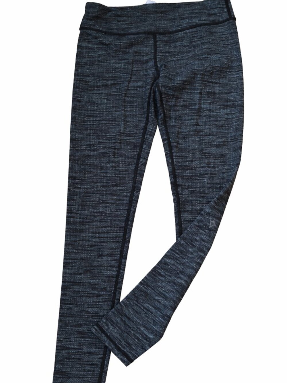 Ivivva Girl by Lululemon 🍋Heathered Full Length Leggings green black size 12